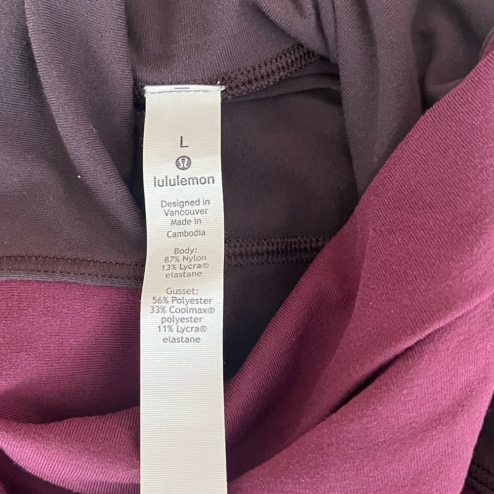 {Lululemon} Rest Refined Bodysuit in Garnet / Sequoia - Womens Large - NWT - Picture 8 of 11